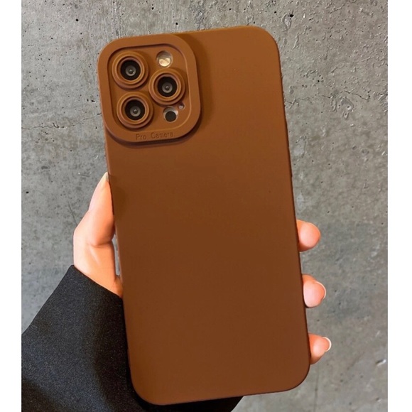 Brown Solid Color iPhone Case - Picture 1 of 5